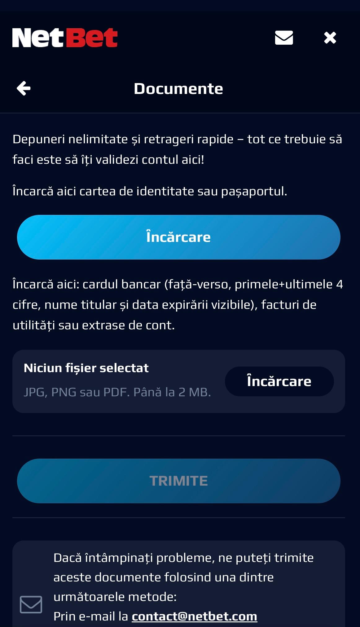 verificare cont netbet