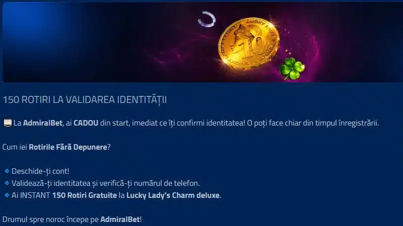 bonus fara depunere admiralbet