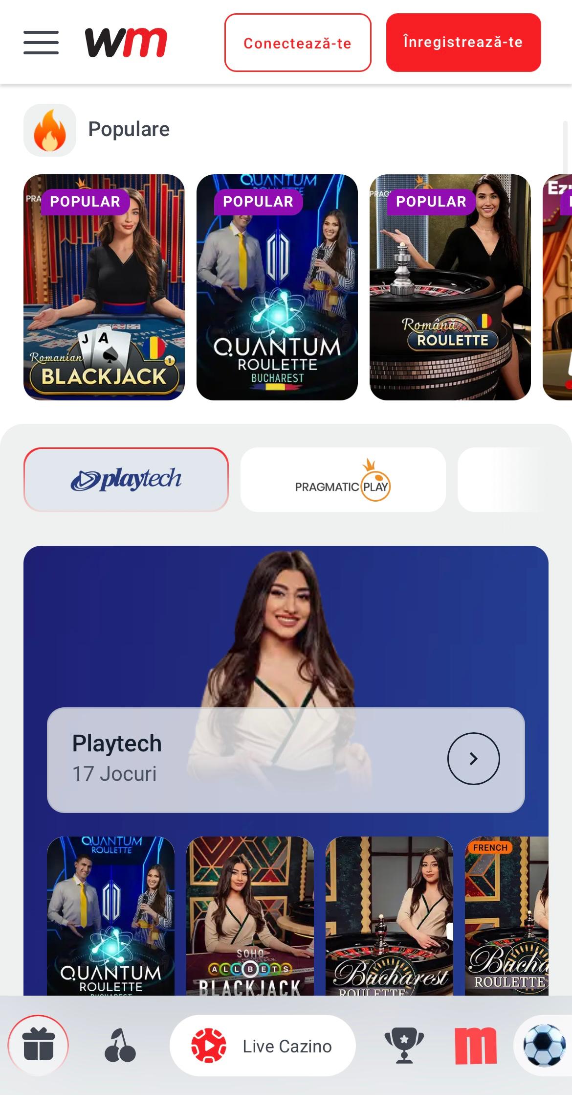 live casino winmasters
