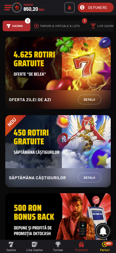 Rotiri gratuite maxbet