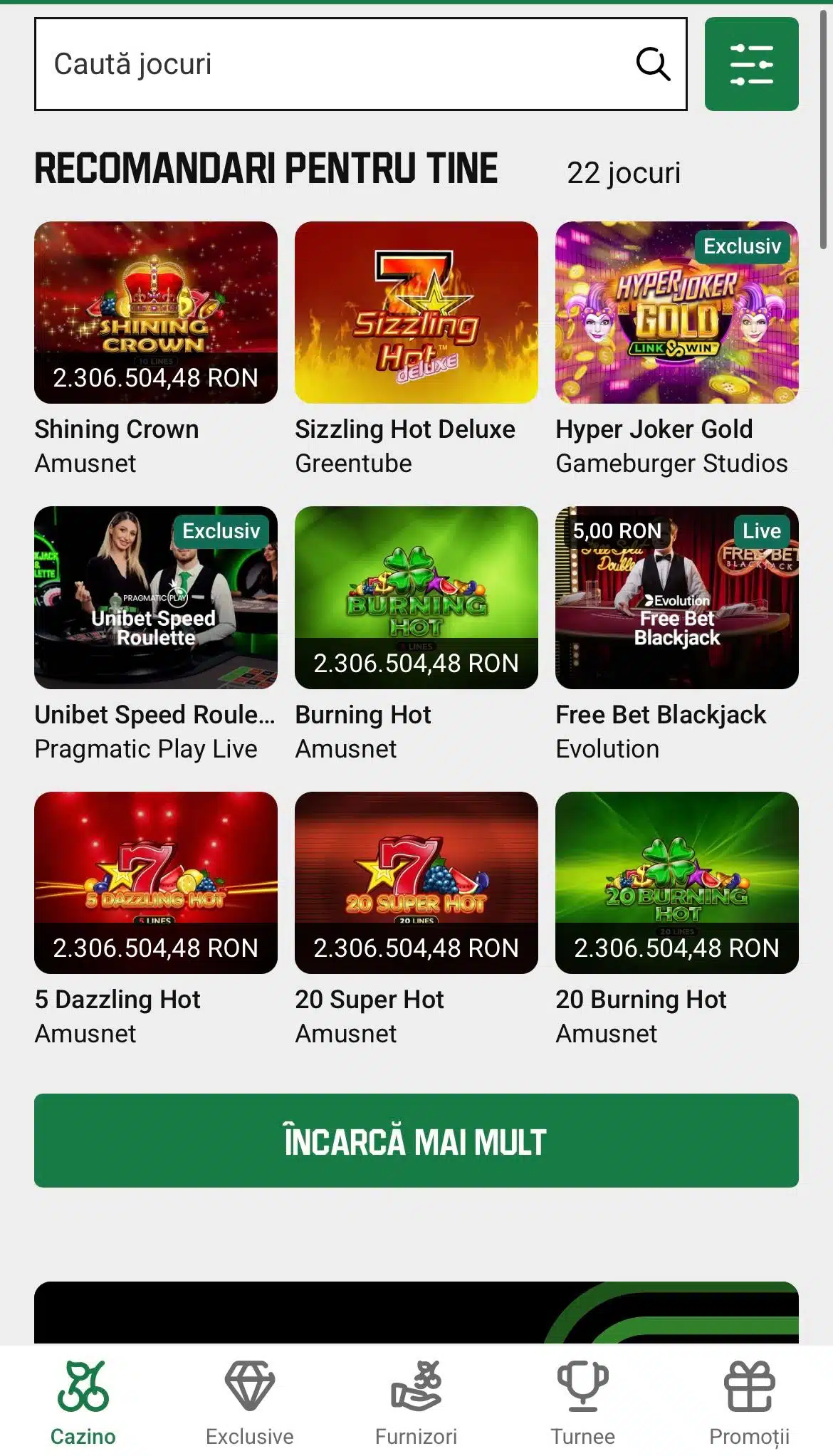 sloturi unibet