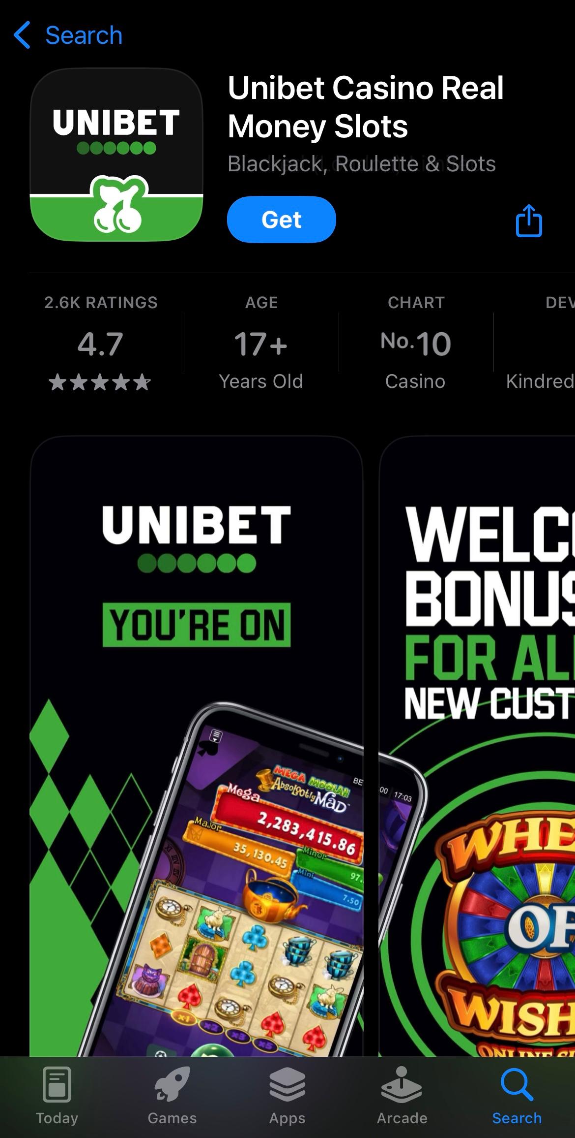 ново Unibet Casino присъедини се днес банер