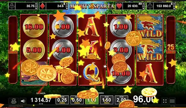 Pacanele Mighty Sparta wild