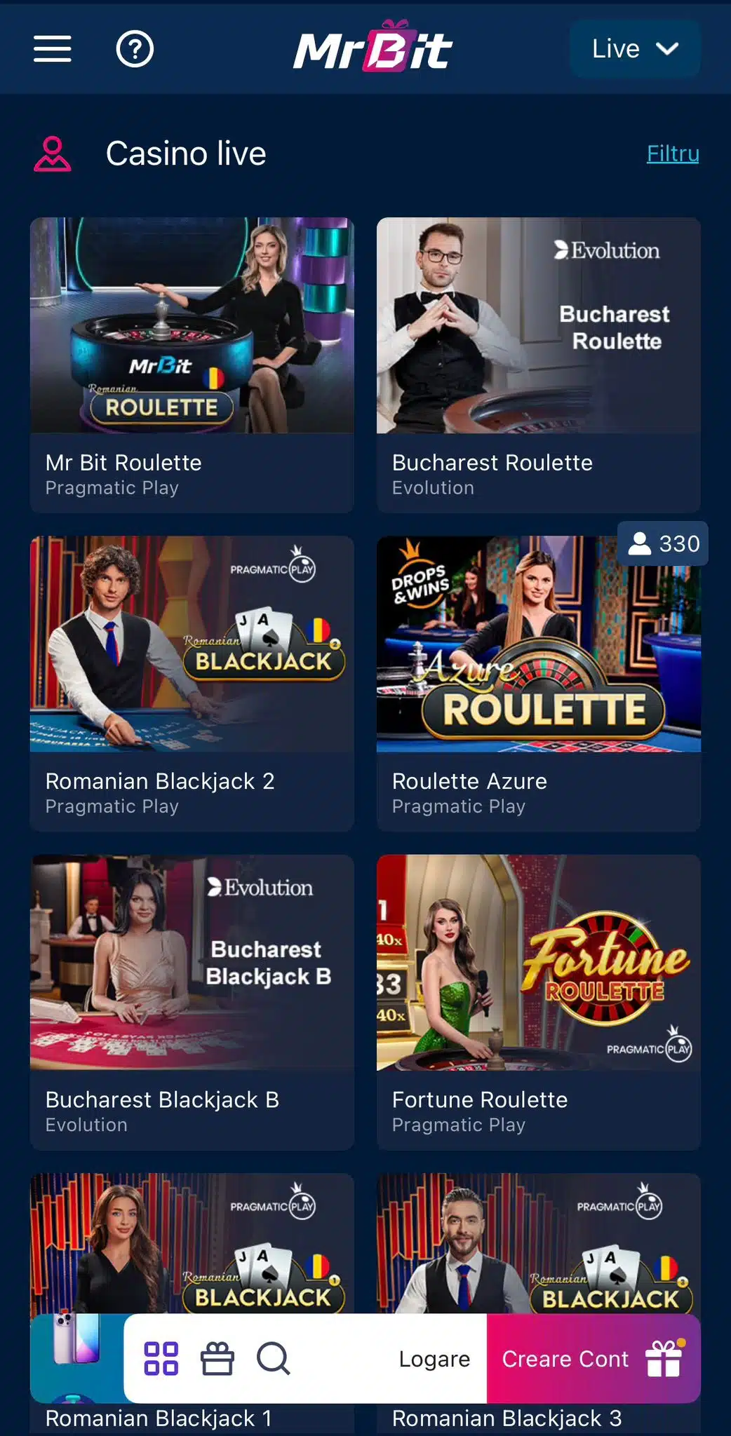 live casino mr bit