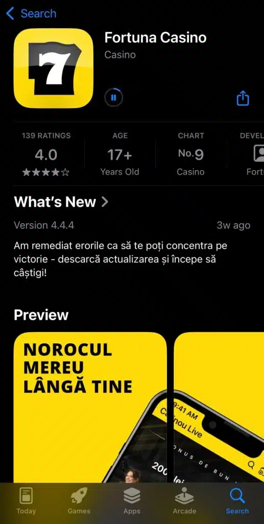 fortuna casino app
