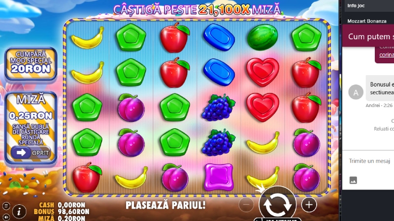 100 RON bonus fără depunere creditați în contul Mozzart după activarea codului NODEPOSIT