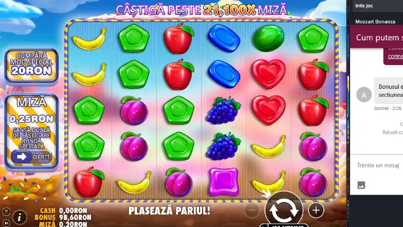 100 RON bonus fără depunere creditați în contul Mozzart după activarea codului NODEPOSIT