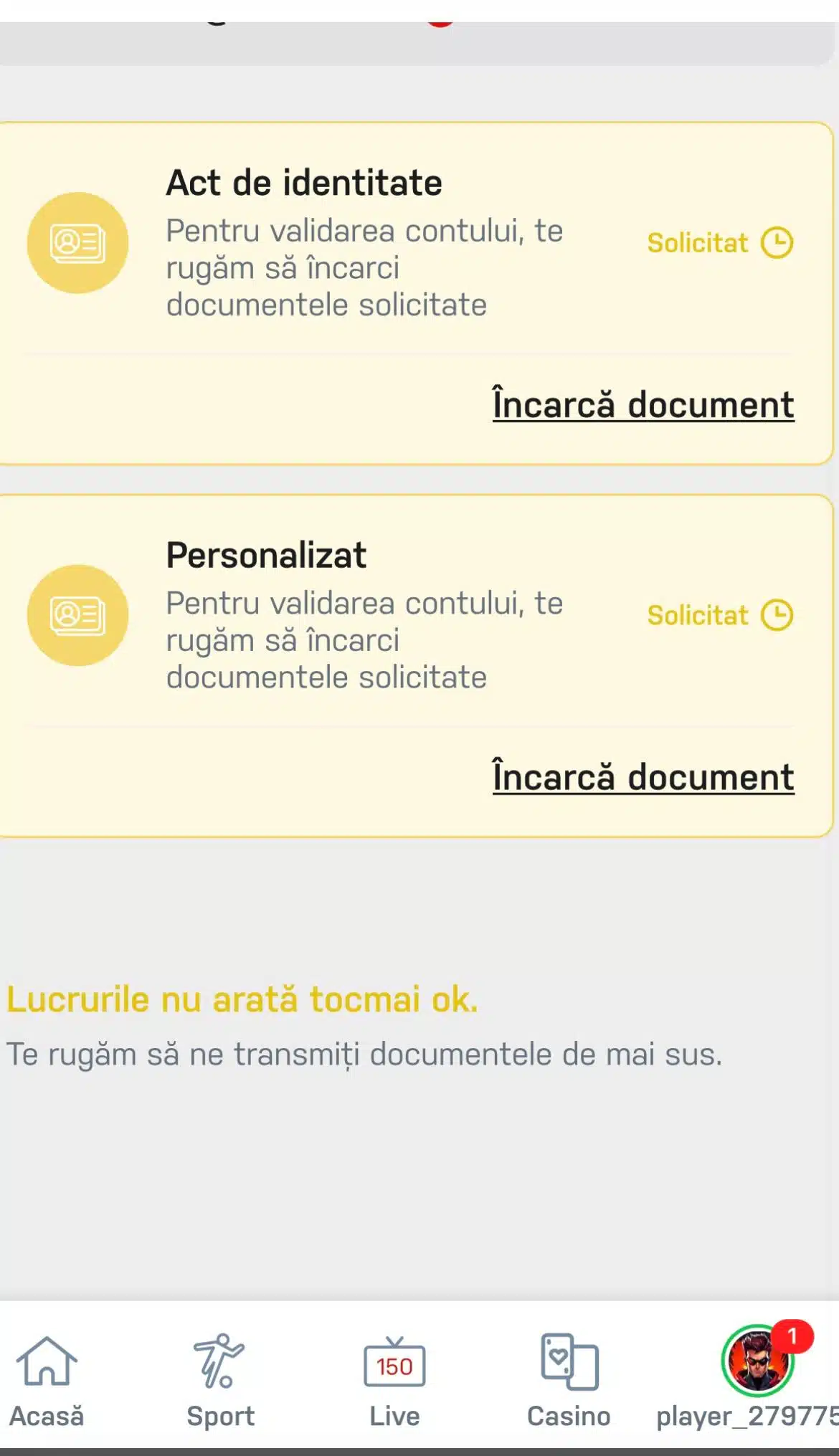 validare cont winner