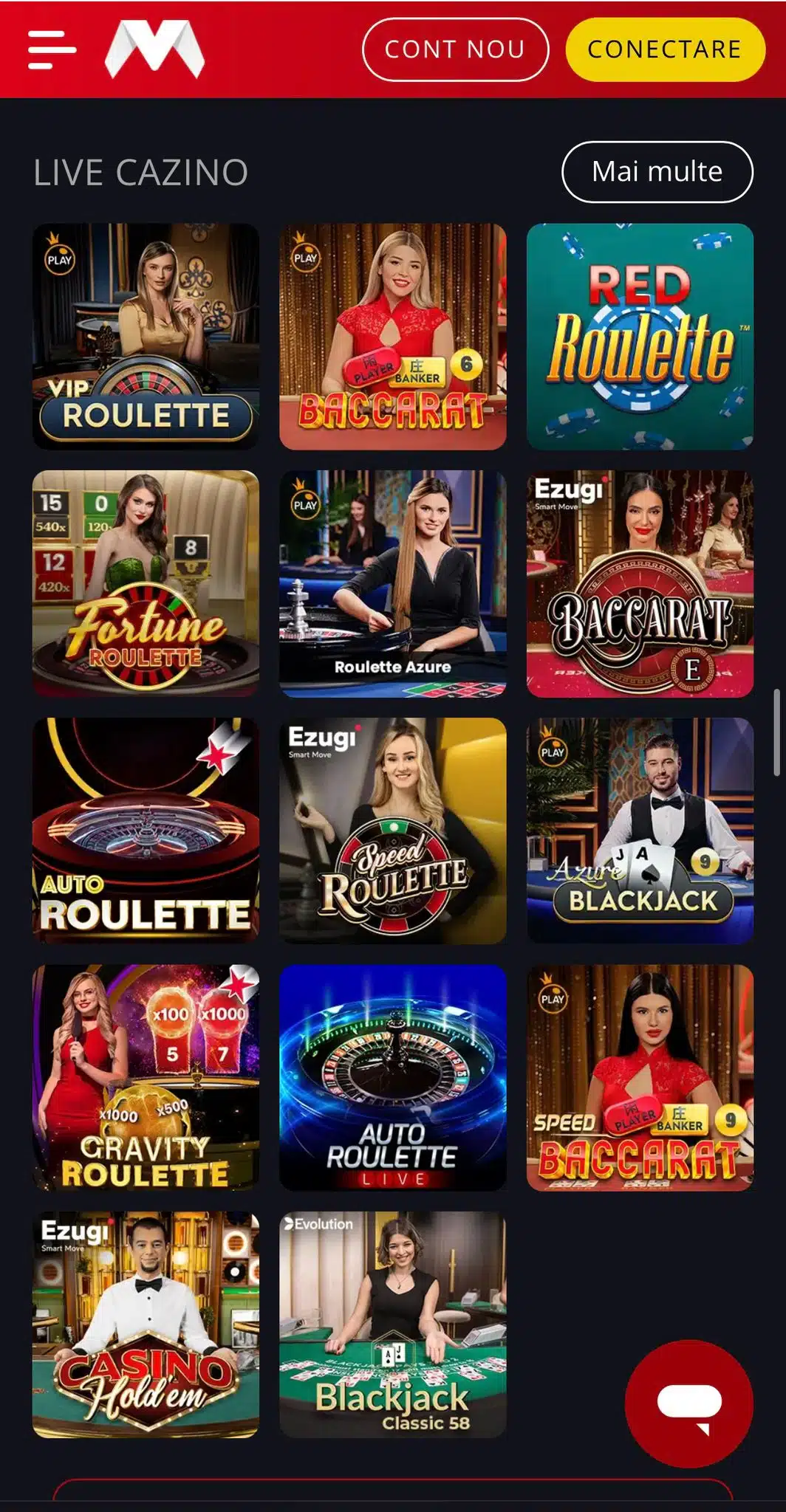 live casino magnumbet