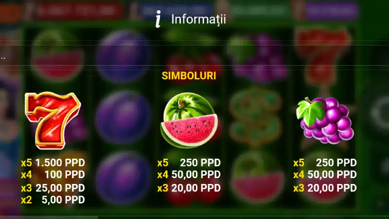 tebel de plati red fate 20 demo