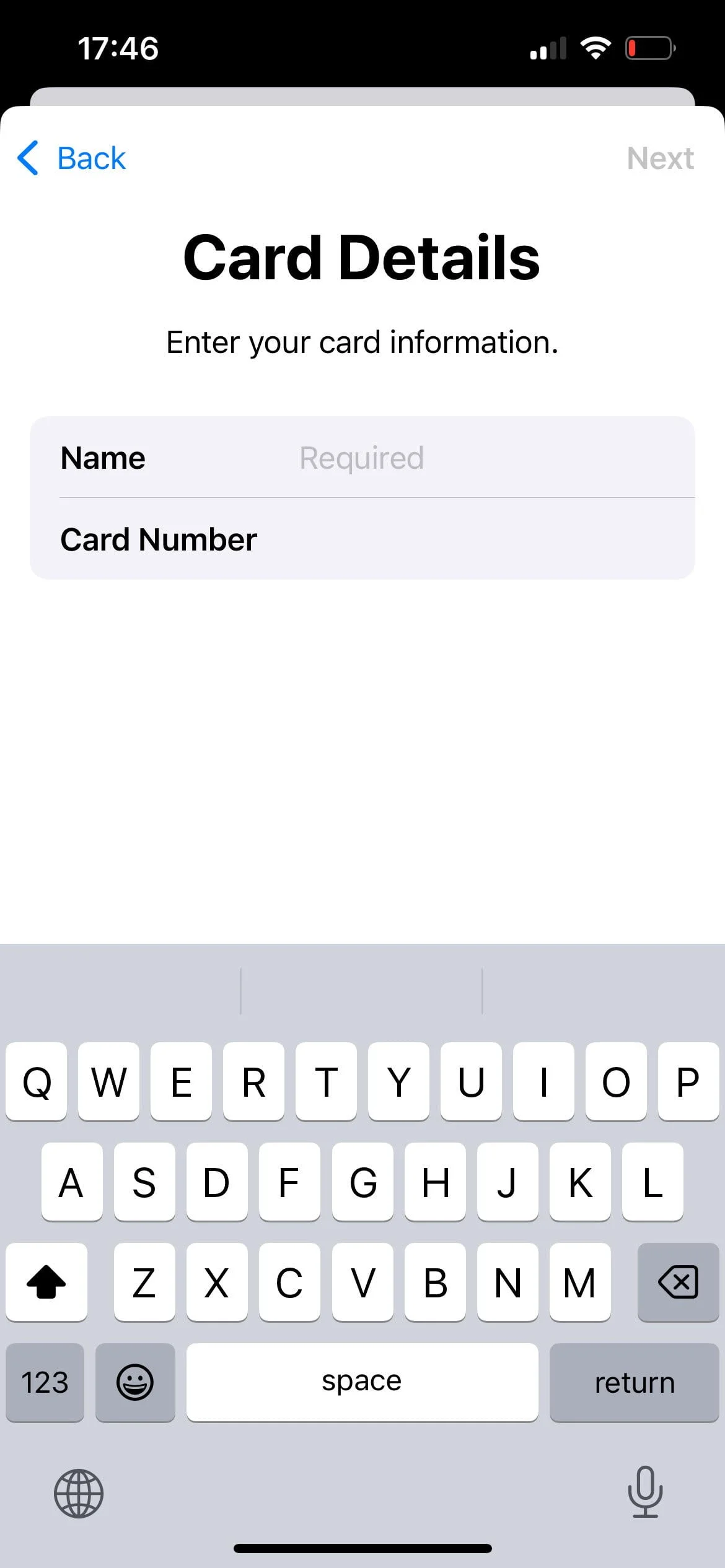 Adaugă un card nou