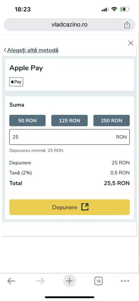 completeaza suma de depunere