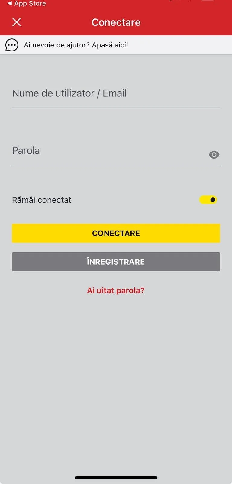 conectează-te sau înregistrează-te la casa pariurilor