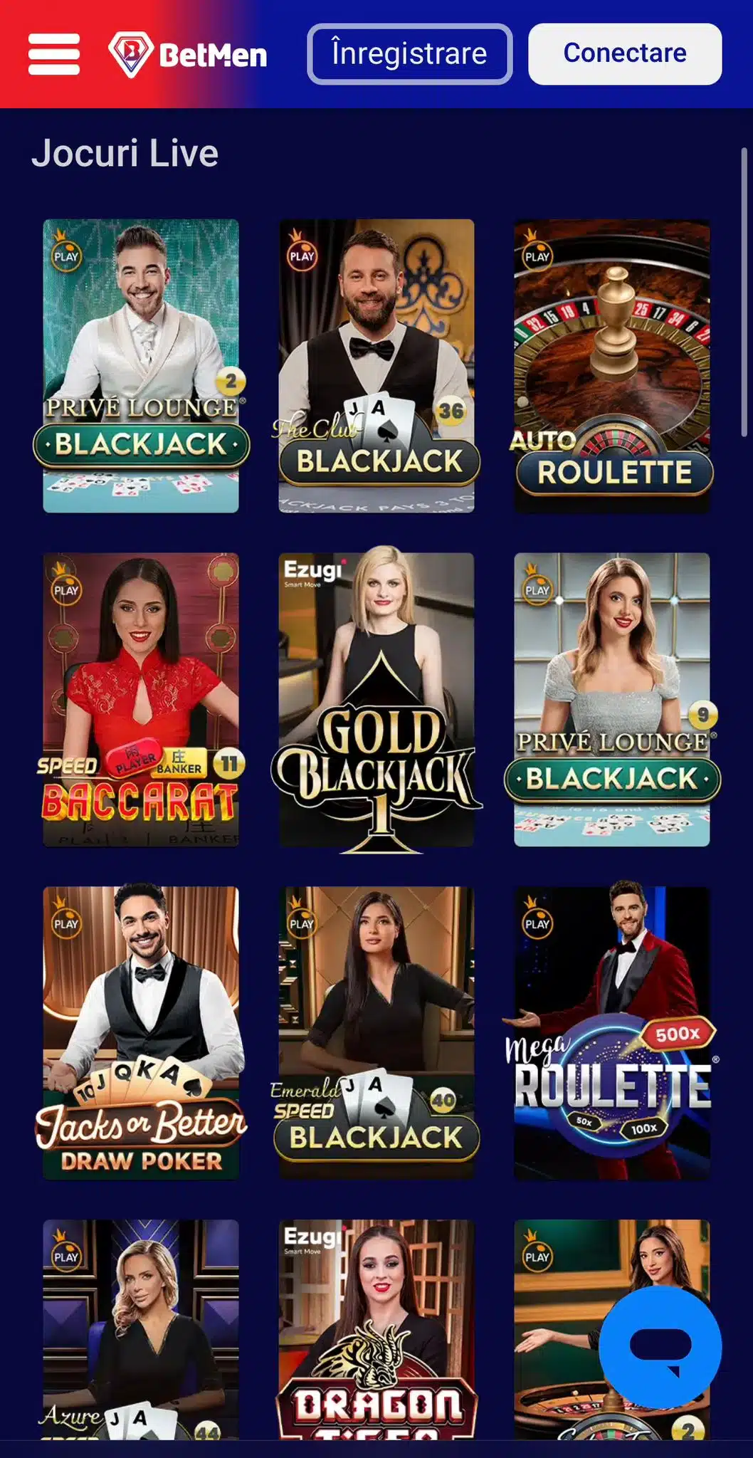 live casino betmen casino