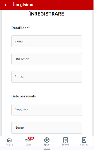 Superbet inregistrare pas 3