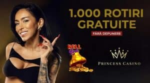 Princess Casino bonus fără depunere: 1.000 rotiri gratuite (2026)