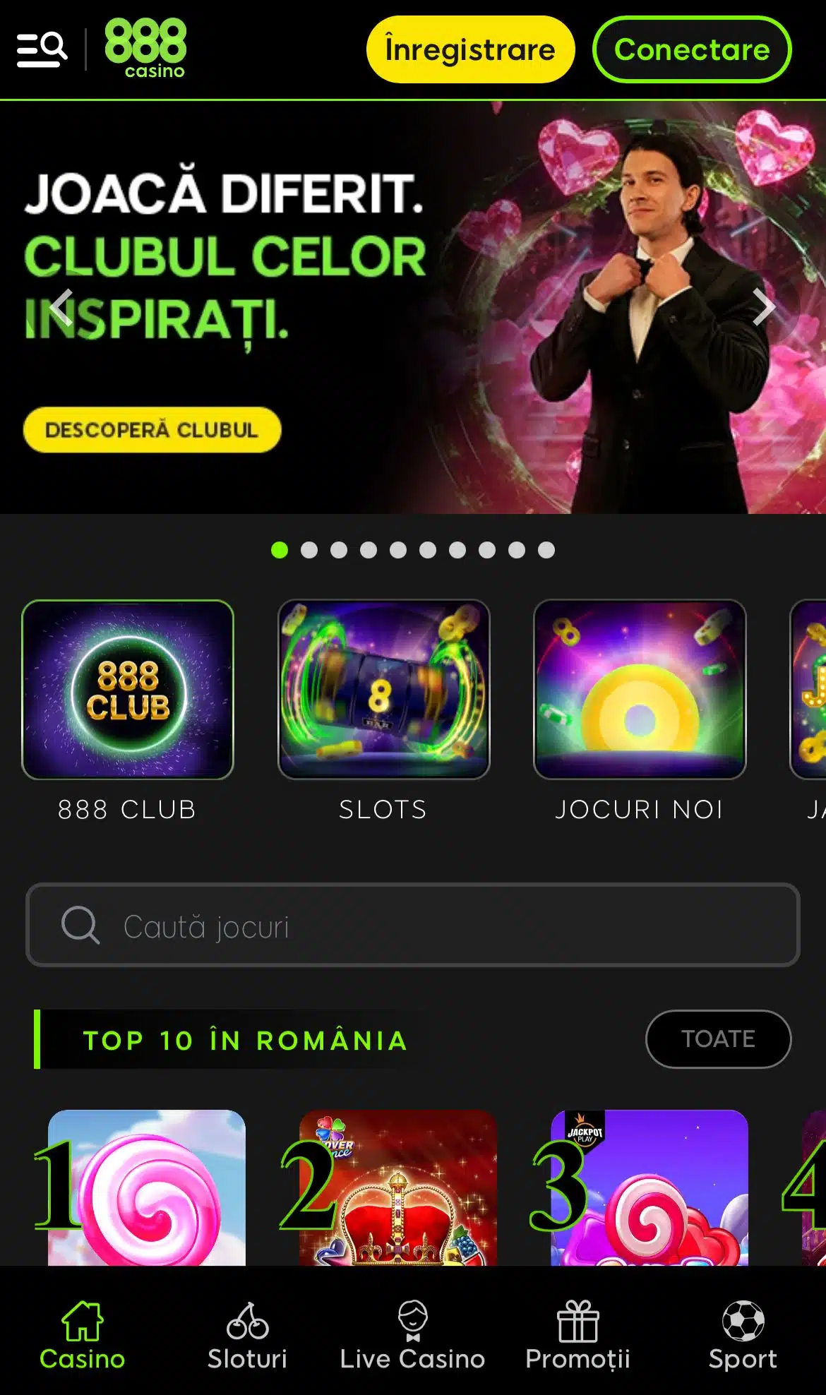 888 casino homepage