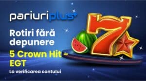 PariuriPlus bonus fără depunere 2026: 300 rotiri gratuite la verificare