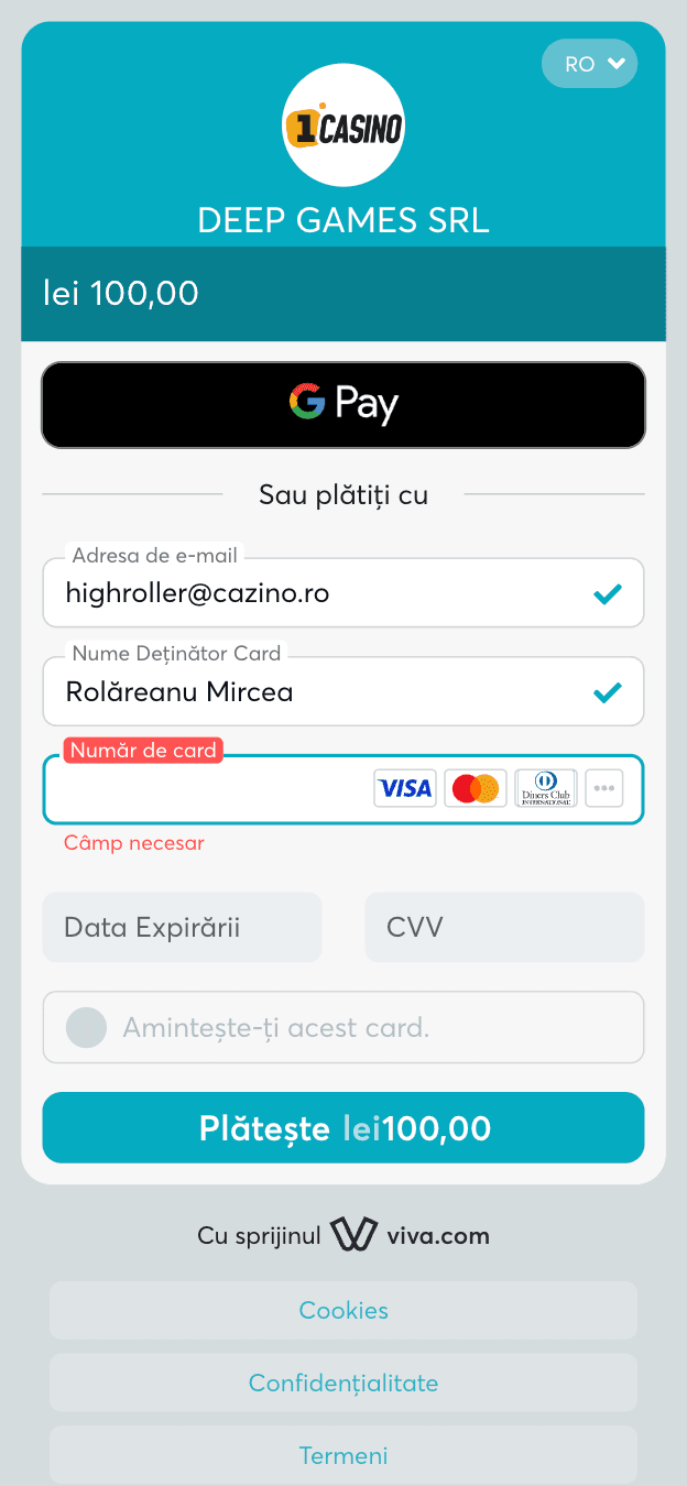 prima casino depunere card sau gpay