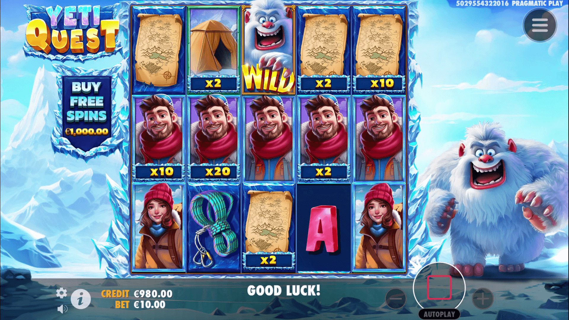 Max win yeti quest