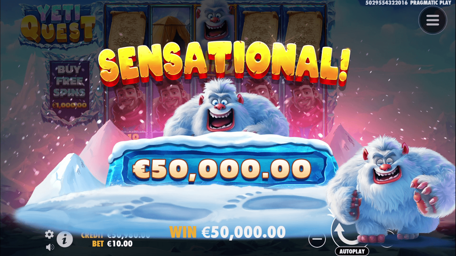 Yeti Quest max win