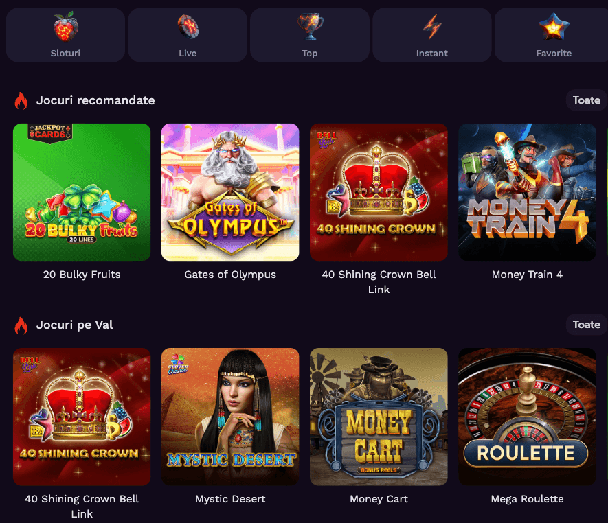 Jocuri ca la aparate hotspins