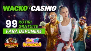 99 rotiri gratuite fără depunere la Wacko casino