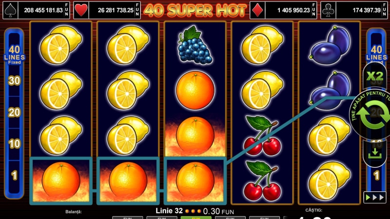 cum se joaca 40 super hot