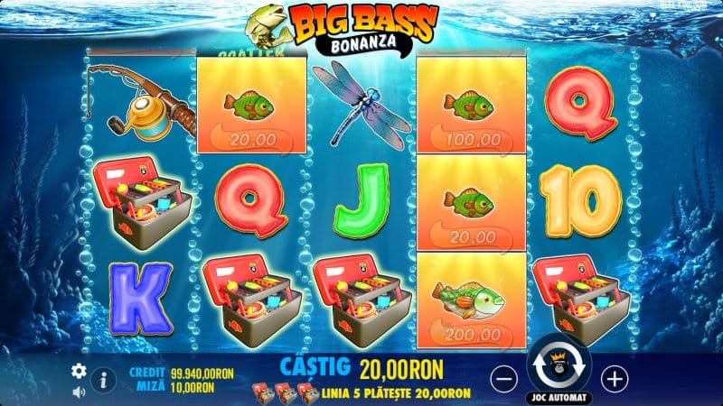 Big bass bonanza - plata linie