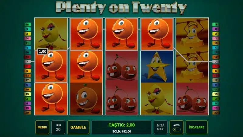 cum se joaca plenty of twenty