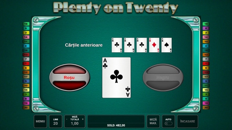 gamble plenty of twenty