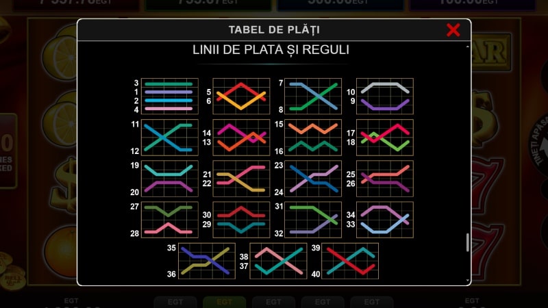 tabel plati 40 Shining Crown Bell Link