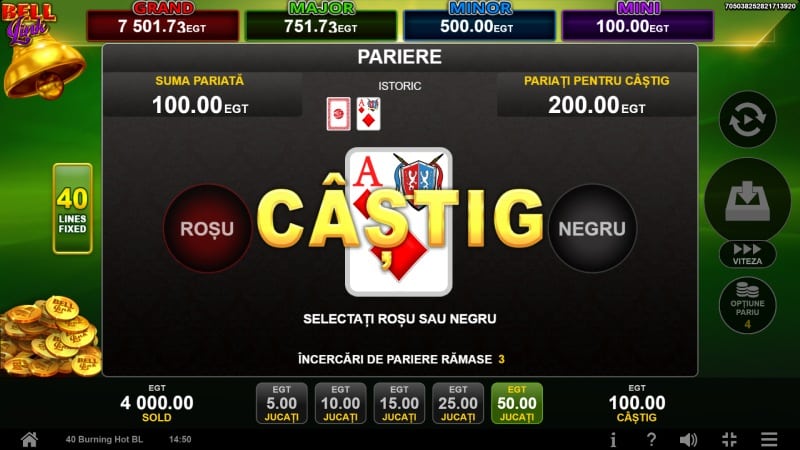 gamble 40 Burning Hot Bell Link