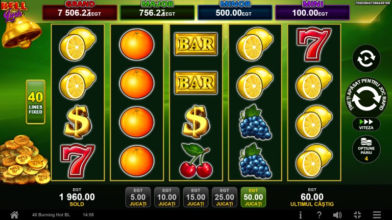 scatter 40 Burning Hot Bell Link