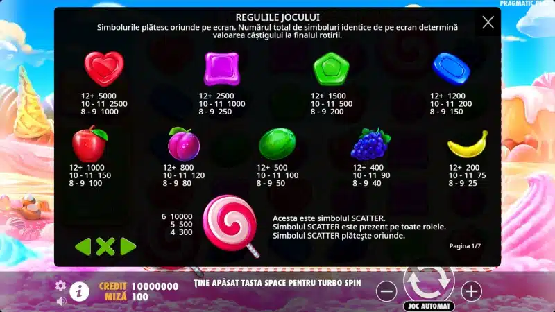 plati sweet bonanza
