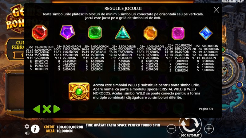 plati gems bonanza