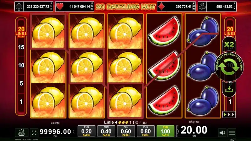 cum se joaca 20 Dazzling Hot
