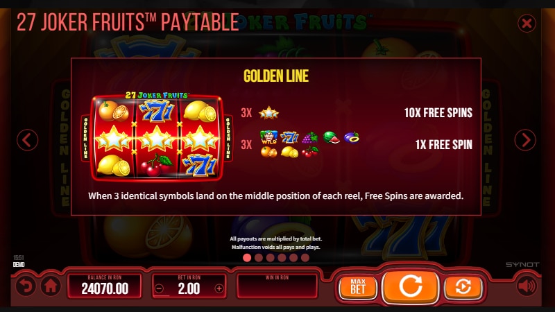 rotiri gratuite 27 Joker Fruits