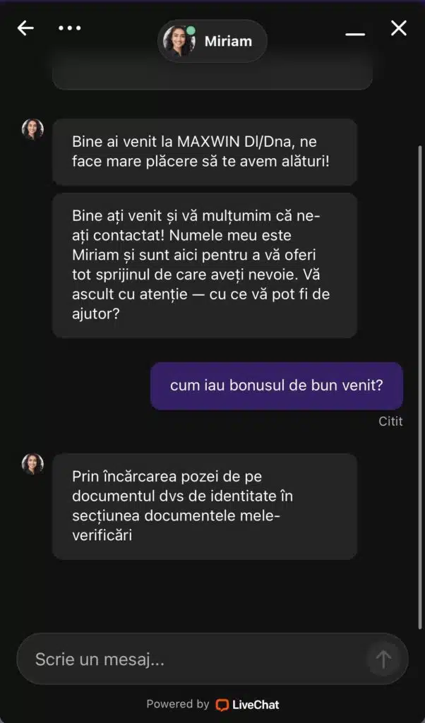 live chat maxwin