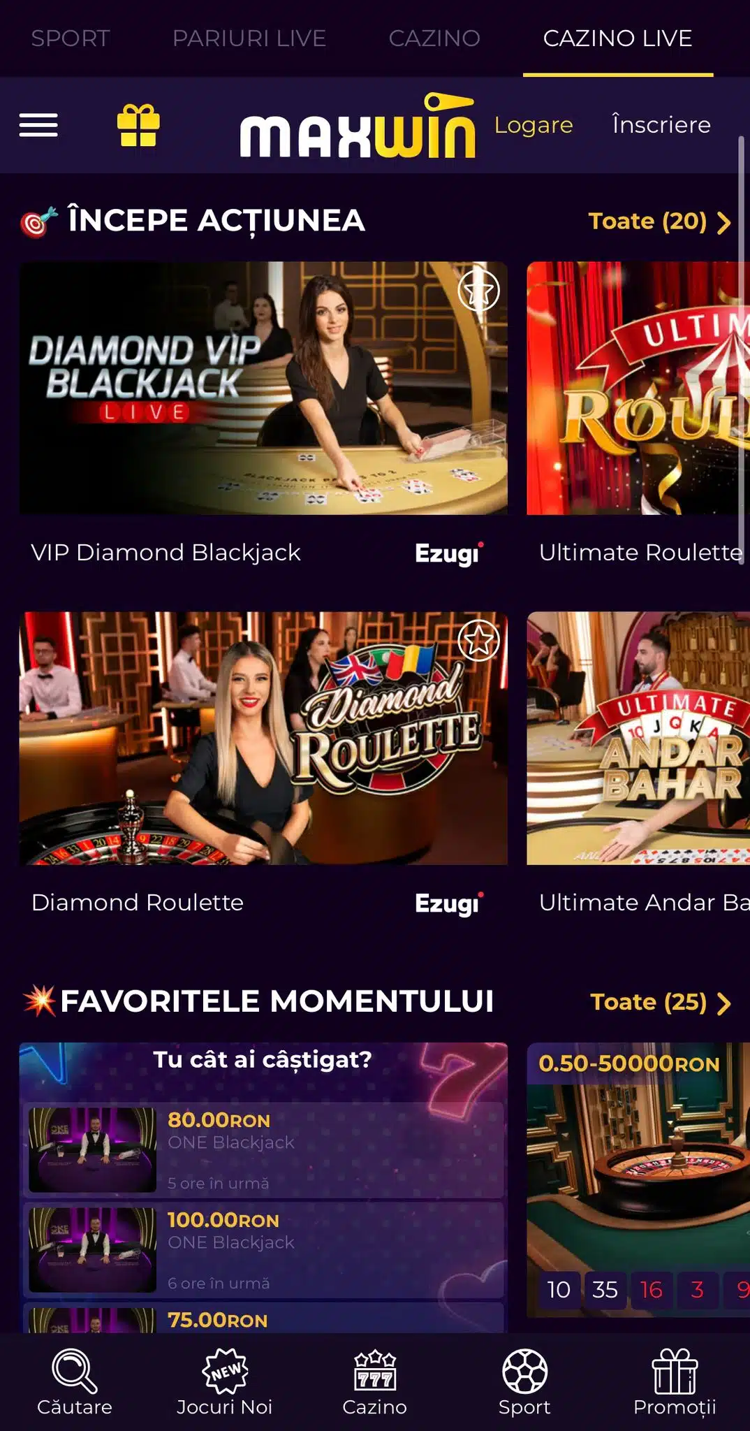live casino maxwin casino