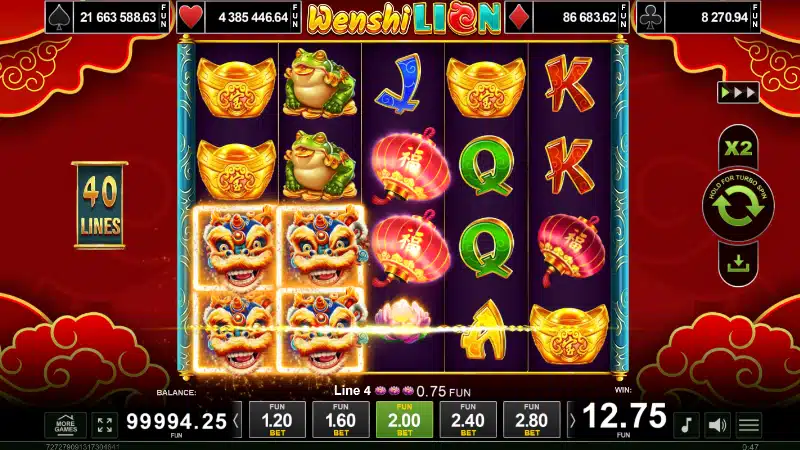 Wild-ul Expansiv Wenshi Lion - leul se extinde pe toate rolele