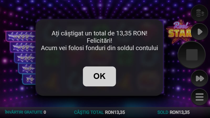 Ce am obtinut din bonus
