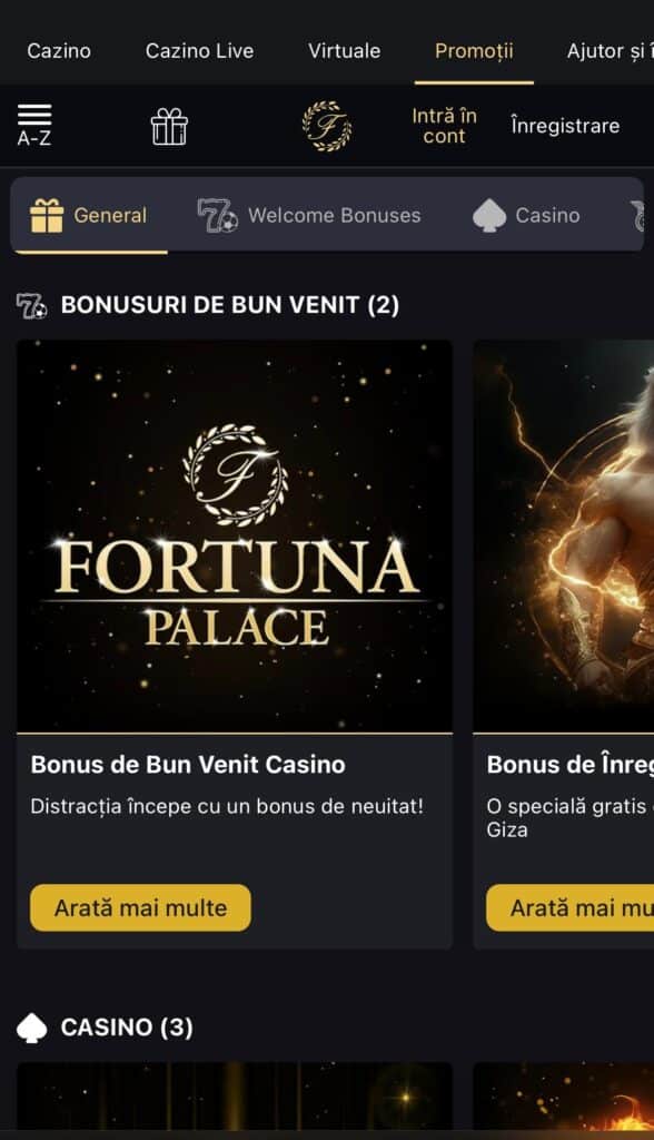 bonusuri fortuna palace