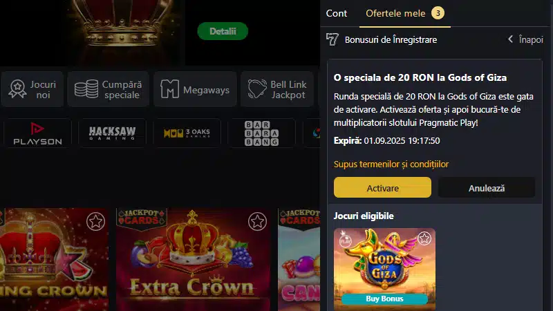 bonus fara depunere Fortuna Palace