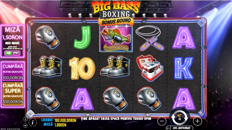 caracteristici Big Bass Boxing Bonus Round