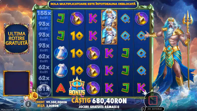 super rotiri gratuite Waves of Poseidon