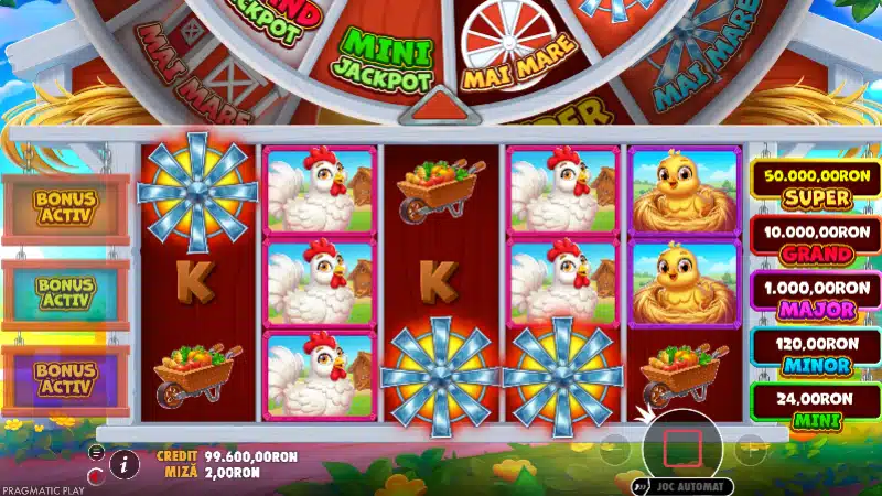 simbol roata bonus bigger barn house bonanza