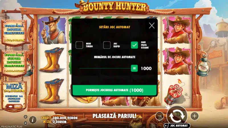 bounty hunter rotiri automate