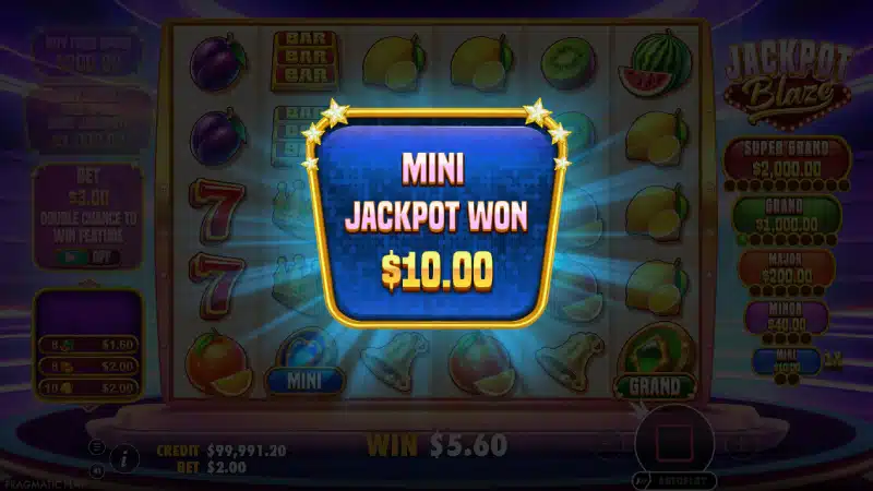 jackpot blaze castig