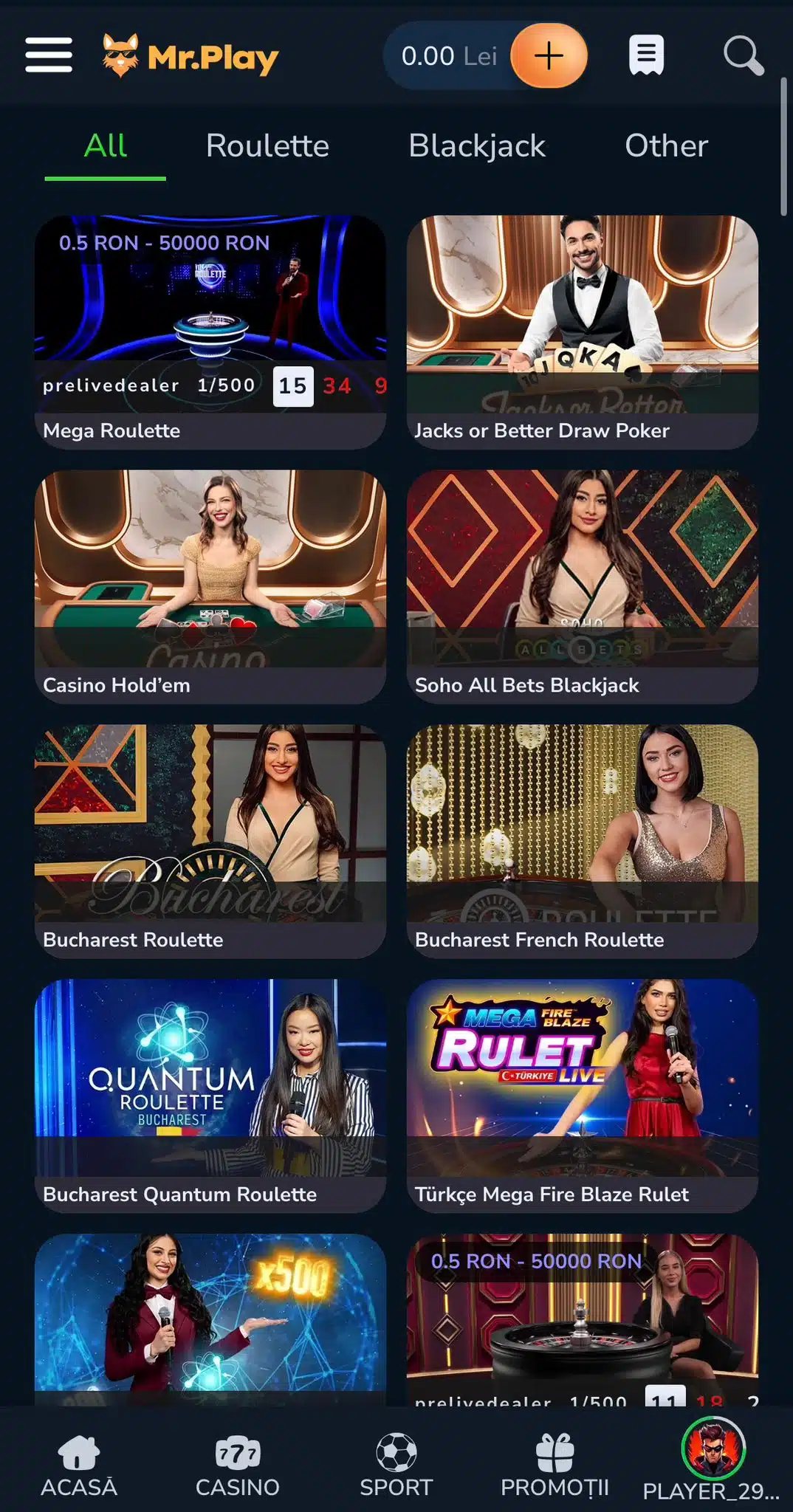 live casino mr play casino